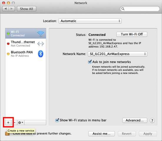 Then press the + setup menu.